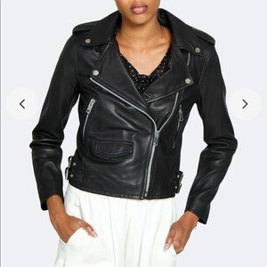 Walter Baker Liz Cropped Moto Jacket